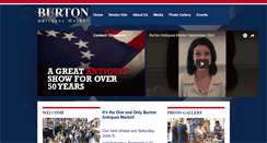 Desktop Screenshot of burtonantiquesmarket.com